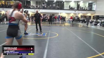 130 lbs Cons. Round 2 - Claire Daity, New Jersey City University vs Kristen Allsup, North Central College