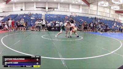 126 lbs Cons. Semi - Nathan Walkowiak, MI vs Bradyn Ager, OH