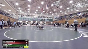 144 lbs Quarterfinal - David Daniels, Granite Hills vs Drake Hooiman, Slam Academy