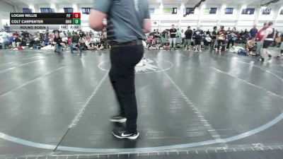 153 lbs Round Robin 1 - Logan Willis, Pit Crew - HS vs Colt Carpenter, Ohio Valley Forge - HS