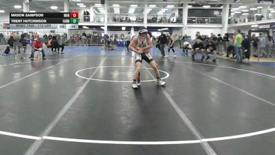 112 lbs Consi Of 8 #1 - Mason Sampson, Iron Faith WC vs Trent Hutchinson, Farmington