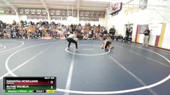 100 lbs Semifinal - Ruthie Wilhelm, Show Low vs Samantha McWilliams, Horizon