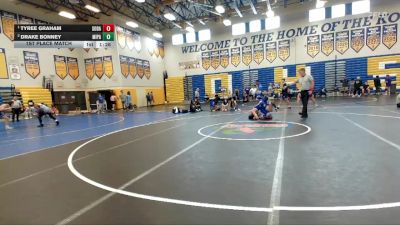 165 Blue 1st Place Match - Tyree Graham, South Dade vs Drake Bonney, Miami Palmetto