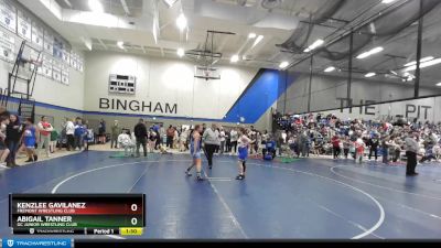 100+ Quarterfinal - Kenzlee Gavilanez, Fremont Wrestling Club vs Abigail Tanner, GC Junior Wrestling Club