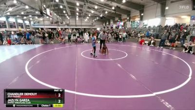 75 lbs Cons. Round 3 - Jazlyn Garza, Amped Wrestling Club vs Chandler Demouy, Jflo Trained