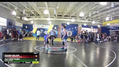 215 lbs Champ. Round 1 - Matthew Rubio, Eagle Empire vs Teagen Nelson, Barracuda Wrestling Club