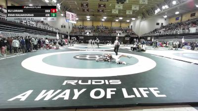 113 lbs Consi Of 16 #1 - Eli Lorang, Cardinal Newman vs Evan Kaliakoudas, Archbishop Curley