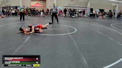 65 lbs Cons. Round 1 - Giovanni Gigliotti, MD Maniacs vs Lillian Romero, Rampage