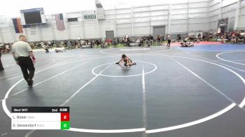 54 lbs Quarterfinal - Liam Baker, Savage House WC vs Grayson Geisendorf, Gold Rush Wr Ac