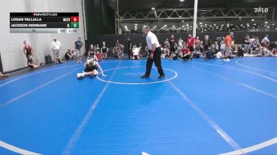 72 lbs Round 1 (6 Team) - Jackson Hermann, Aggression Legionnaires vs Logan Vallalla, Mat Assassins Red