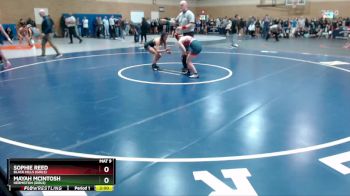 115lbs Champ. Round 2 - Mayah McIntosh, Hermiston (Girls) vs Sophie Reed, Black Hills (Girls)