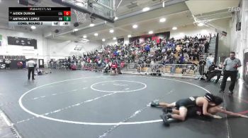 132 lbs Cons. Round 2 - Aiden Duron, Colton vs Anthony Lopez, William J Pete Knight