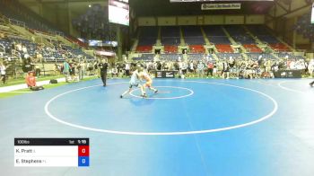 100 lbs Cons 16 #1 - Kaleb Pratt, Illinois vs Everett Stephens, Florida
