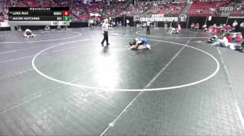 D1-190 lbs Cons. Round 2 - Jacob Hutchins, River Falls vs Luke Rux, Monona Grove/McFarland