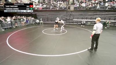 3A 170 lbs Semifinal - Dazi Thatcher, Emery vs Adriana Sierra, Canyon View