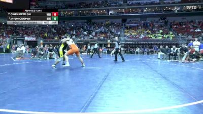 2A-285 lbs Champ. Round 2 - Jaydn Cooper, Winterset vs Owen Pettlon, West Delaware, Manchester