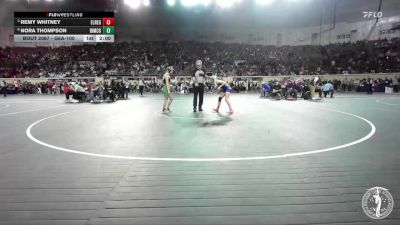 G6A-100 lbs Quarterfinal - Remy Whitney, El Reno-Girls vs Nora Thompson, Bishop McGuinness-Girls