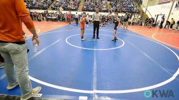 70 lbs Semifinal - Kamden Lacy, Miami Takedown Club vs Cayden Crawford, Pawhuska Elks Takedown