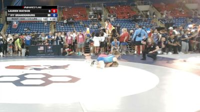 115 lbs Cons. Rd Of 32 - Lauren Watson, Iowa vs Ivy Brandenburg, Minnesota
