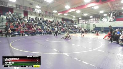 150 lbs Champ. Round 2 - Lelynd Mesina, West Hills vs Roy Eddy, Palo Verde