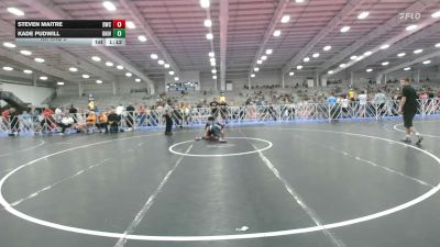 138 lbs Rr Rnd 3 - Steven Maitre, Doughboy Black - HSB vs Kade Pudwill, University Hawks Wrestling Club - HSB