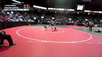 80 lbs Champ. Round 1 - Cyler Gilmore, GWRA vs Braxton Campbell, CPWA