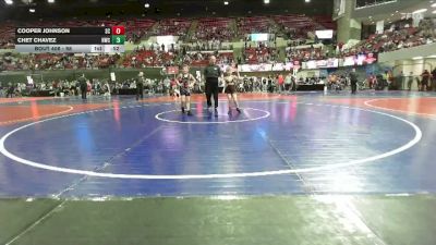 68 lbs Cons. Semi - Chet Chavez, Hardin Wrestling Club vs Cooper Johnson, Shelby Coyotes