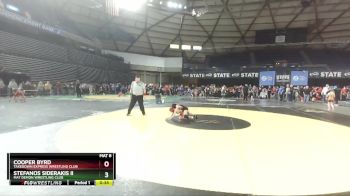 56 lbs Cons. Round 1 - Cooper Byrd, Takedown Express Wrestling Club vs Stefanos Siderakis Ii, Mat Demon Wrestling Club