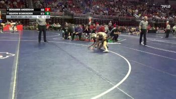 2A-120 lbs Cons. Round 3 - Keaton Schroeder, Atlantic vs Benjamin Anderson, Independence