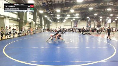120 lbs Rr Rnd 3 - Cale Beattie, Indiana Outlaws Blue vs Angelo Lomonte, Camp Reynolds