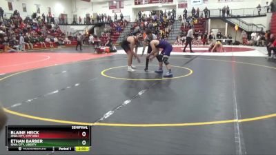 190 lbs Semifinal - Ethan Barber, Iowa City, Liberty vs Blaine Heick, Iowa City, City High