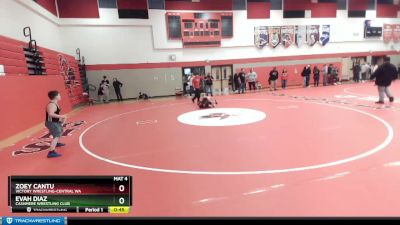 97 lbs Round 3 - Zoey Cantu, Victory Wrestling-Central WA vs Evah Diaz, Cashmere Wrestling Club