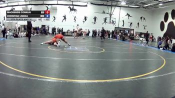 207 B 5th Place Match - Mackenzie Conklin, North Central University vs Christina Lisboa, Deleware State University
