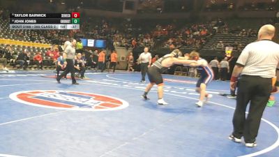 285 Class 2 lbs Cons. Round 1 - Taylor Barwick, Seneca vs John Jones, Knob Noster