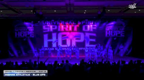 Inspire Athletics - Blue Ops [2026 L1 Youth - Medium Day 2] 2026 Spirit of Hope Grand Nationals