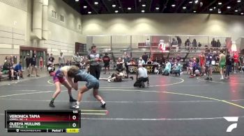 105 lbs Quarterfinals (8 Team) - Veronica Tapia, Lowell WC vs Olesya Mullins, Mi Pitbulls