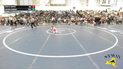 55 lbs Champ. Round 1 - Breya Smith, Revolution Elite Wrestling vs Maven Weber, Phoenix Youth Wrestling Club