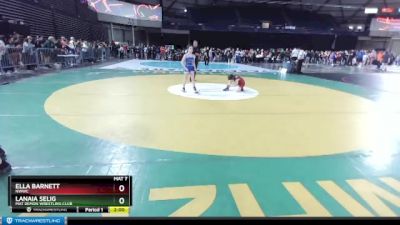 76 lbs Semifinal - Lanaia Selig, Mat Demon Wrestling Club vs Ella Barnett, NWWC