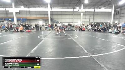 95 lbs Cons. Round 4 - Kaynon Navarro, Bulldog Wrestling Club vs Jordan Ineck, Idaho Gold Wrestling