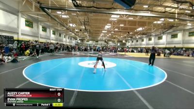 105 lbs Cons. Round 3 - Auzzy Carter, Powell Wrestling Club vs Evan Propes, Eastside United