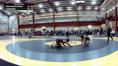 100 lbs Quarterfinal - Naiya Delos Santos, Taylor County HS vs Kylee Tran, Tulsa Union High School