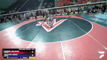 160 lbs Quarterfinal - Gabriel Delgado, Nevada vs Hesston Likens, Oregon