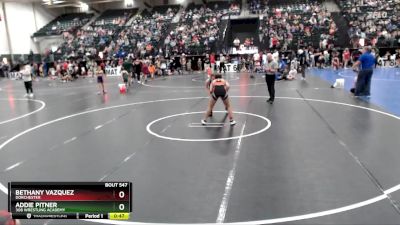 111-121 lbs Round 2 - Bethany Vazquez, Dorchester vs Addie Pitner, 308 Wrestling Academy