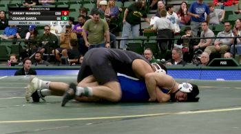 184 lbs Semifinal - Ceasar Garza, Cal Poly vs Jeremy Manibog, CSU Bakersfield