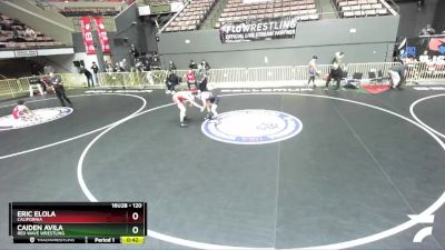 120 lbs Cons. Round 2 - Caiden Avila, Red Wave Wrestling vs Eric Elola, California