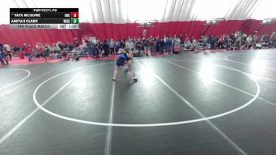 16U Girls - 132-138 Semis - Taya McGuire, Lancaster Wrestling Club vs Amiyah Clark, Wisconsin