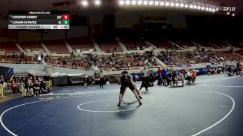 D1-175 lbs Champ. Round 1 - Cooper Carey, Brophy College Preparatory vs Logan Chavez, Casteel High School