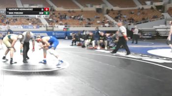 140-D3 Quarterfinal - Ben Freund, Show Low High School vs Mathew Hernandez, Safford High School