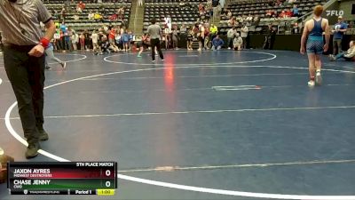 120 lbs 5th Place Match - Chase Jenny, CWO vs Jaxon Ayres, Midwest Destroyers