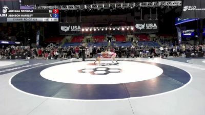 125 lbs Champ. Rd Of 128 - Adriana DeGroat, MA vs Addison Hartley, FL